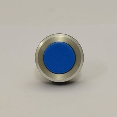 PUSH BUTTON BLUE B5D D ALUM